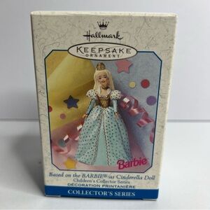 Hallmark Barbie Keepsake Ornament 1999 Barbie as Cinderella Doll 3rd in Series
